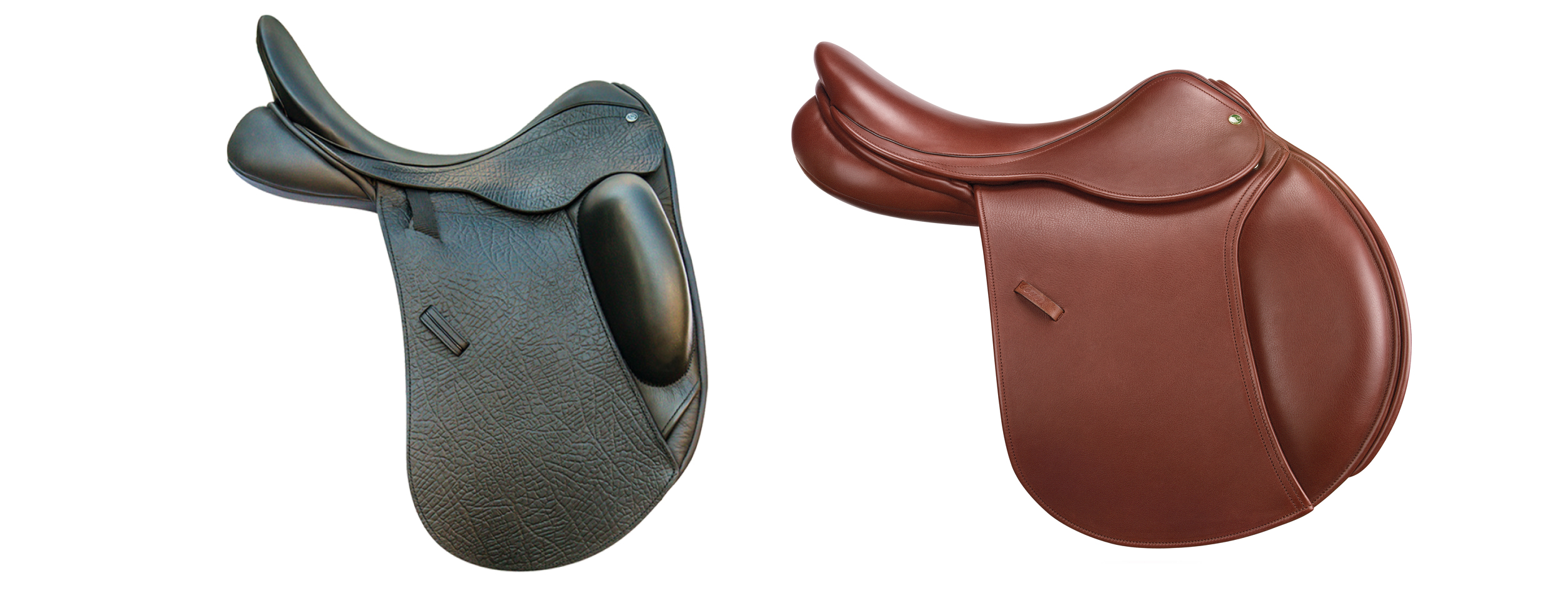 County Saddlery Next Gen dressage saddle and jumping saddle